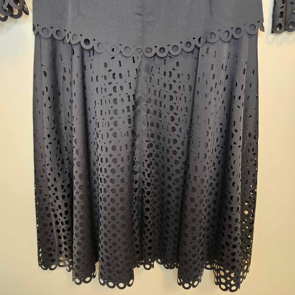 Banana Republic Limited Edition Off Shoulder Eyelet Dress Mink Grey - Picture 8 of 15